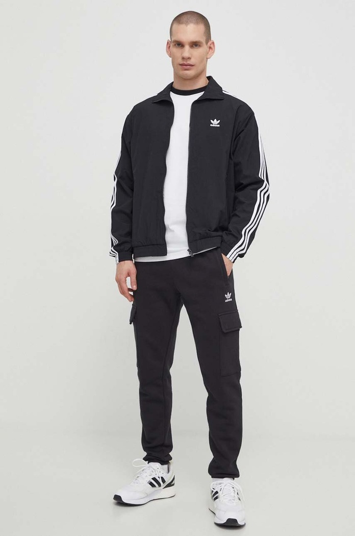 Хлопковый лонгслив adidas Originals IA4879 белый AW23