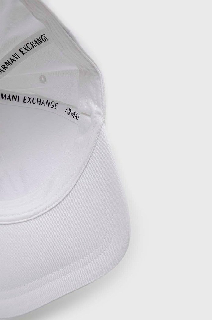 Pamučna kapa sa šiltom Armani Exchange bijela 944208.3R131.NOS