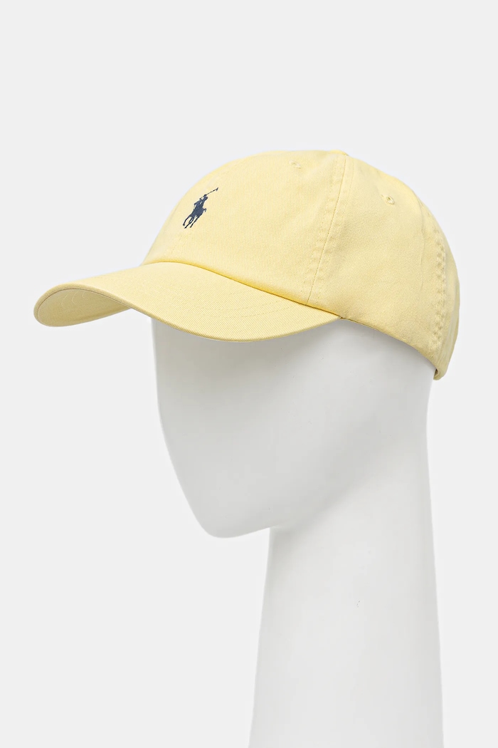 Polo Ralph Lauren bejzbalová čiapka dámska bavlnená bavlna žltá 211912843