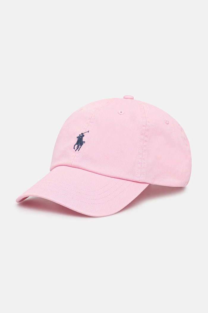 Polo Ralph Lauren baseball sapka női pamut sima rózsaszín 211912843
