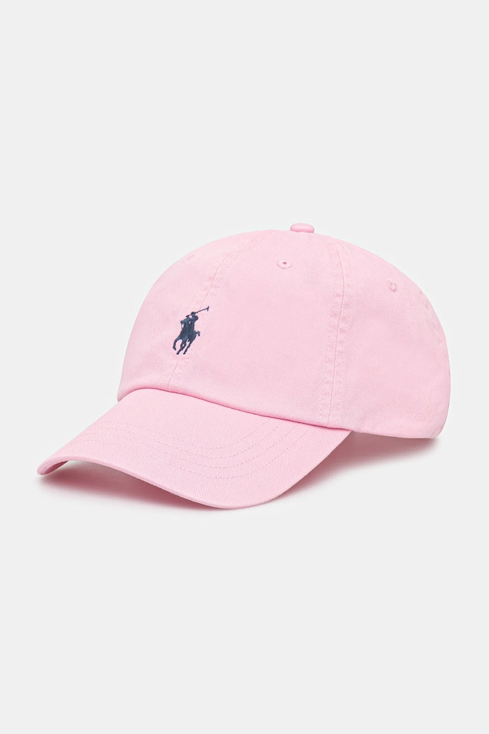 Polo Ralph Lauren baseball sapka női pamut sima rózsaszín 211912843