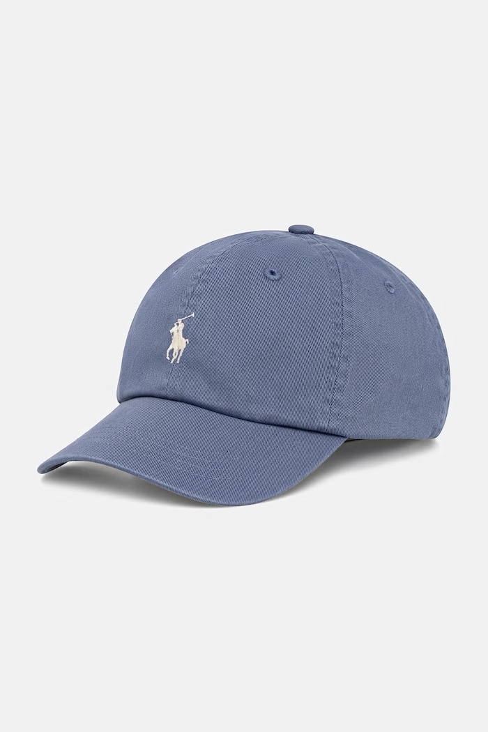 Polo Ralph Lauren baseballová čepice bavlněná dámská modrá 211912843