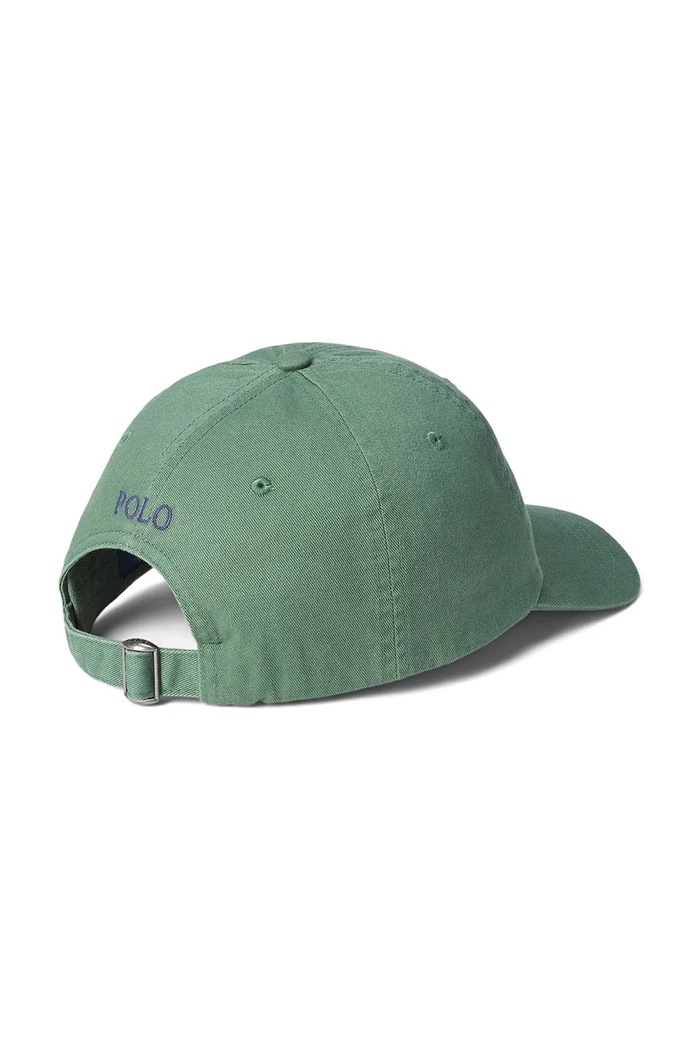 Polo Ralph Lauren bejzbalová čiapka dámska bavlnená 211912843 zelená SS26