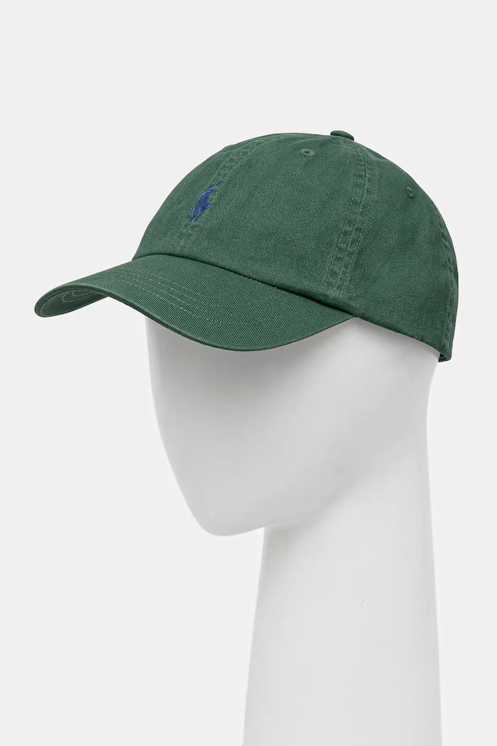 Polo Ralph Lauren czapka bejsbolówka damska bawełniana bawełna zielony 211912843