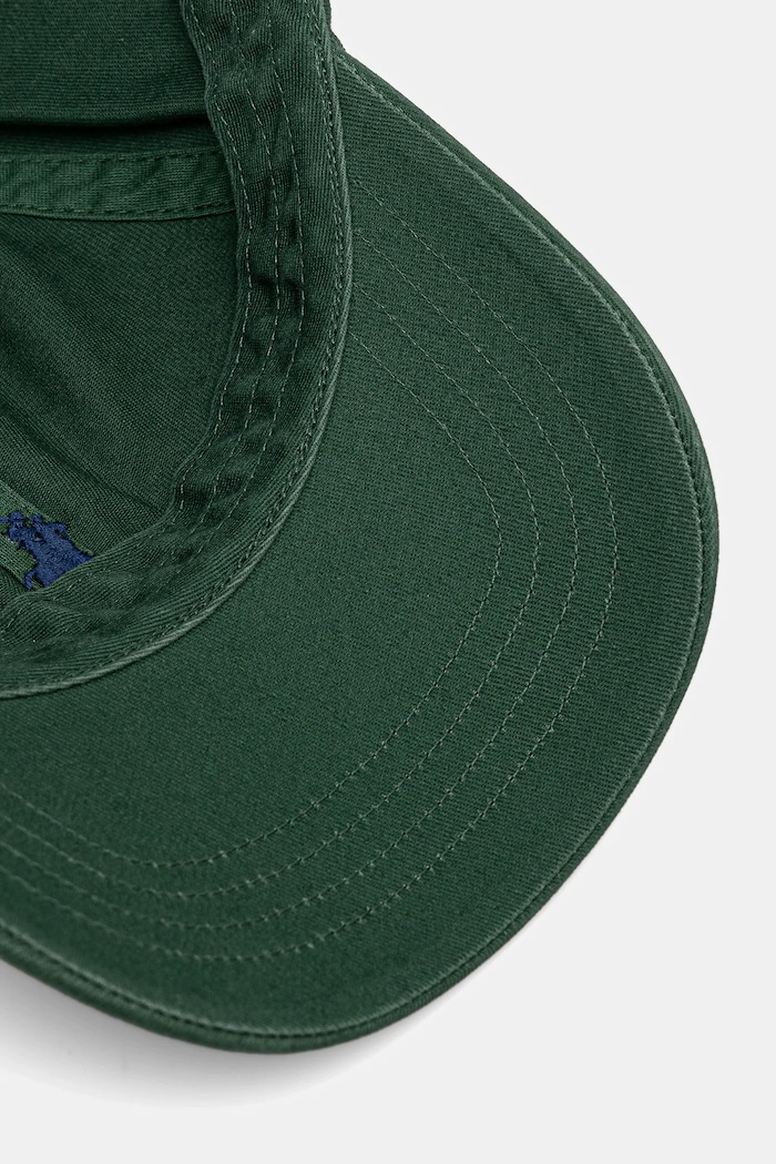Akcesoria Polo Ralph Lauren czapka bejsbolówka damska bawełniana 211912843 zielony