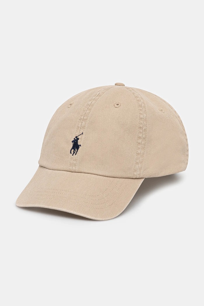 Polo Ralph Lauren bejzbalová čiapka dámska bavlnená bavlna béžová 211912843