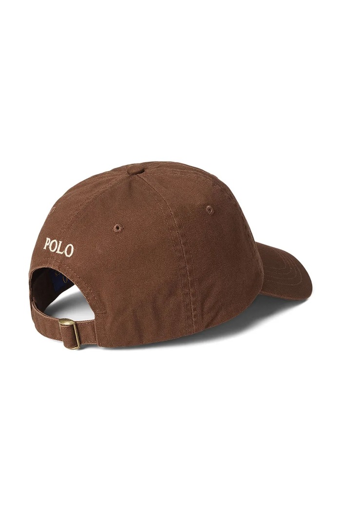 Polo Ralph Lauren καπέλο μπέιζμπολ βαμβακερό γυναικείο 211912843 καφέ SS26