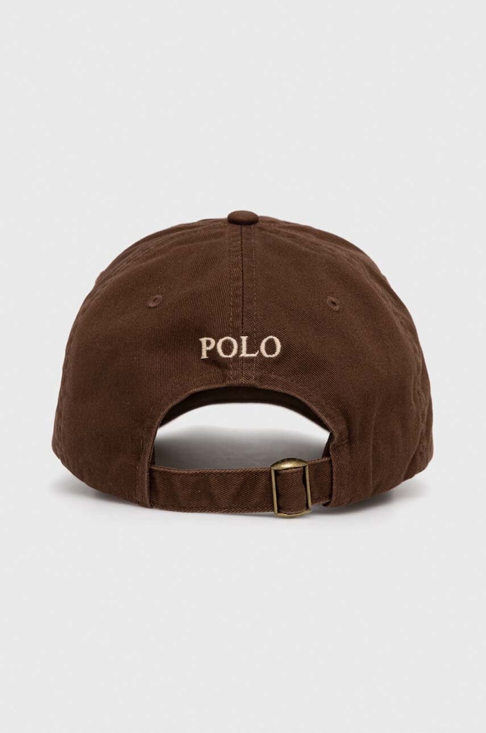 Doplnky Polo Ralph Lauren bejzbalová čiapka dámska bavlnená 211912843 hnedá