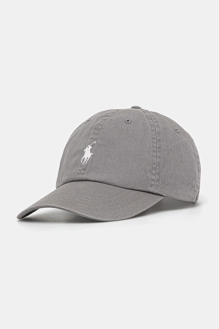 Polo Ralph Lauren bejzbalová čiapka dámska bavlnená bavlna sivá 211912843