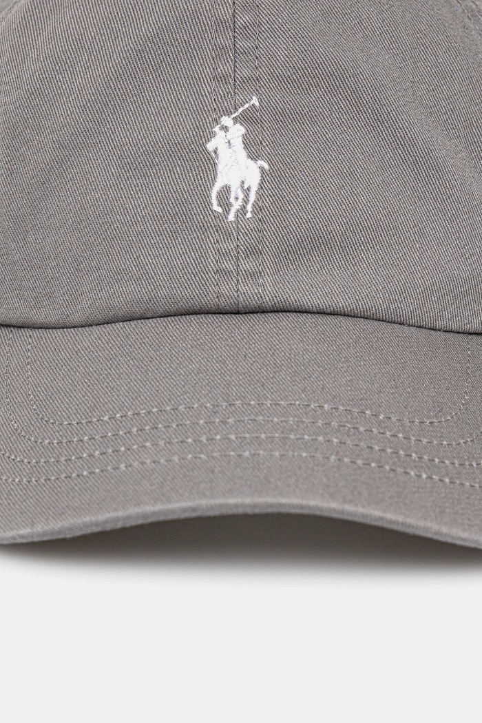 Polo Ralph Lauren bejzbalová čiapka dámska bavlnená 211912843 sivá SS26