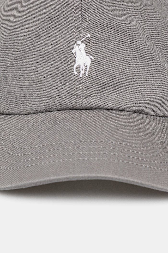 Polo Ralph Lauren bejzbalová čiapka dámska bavlnená 211912843 sivá SS26