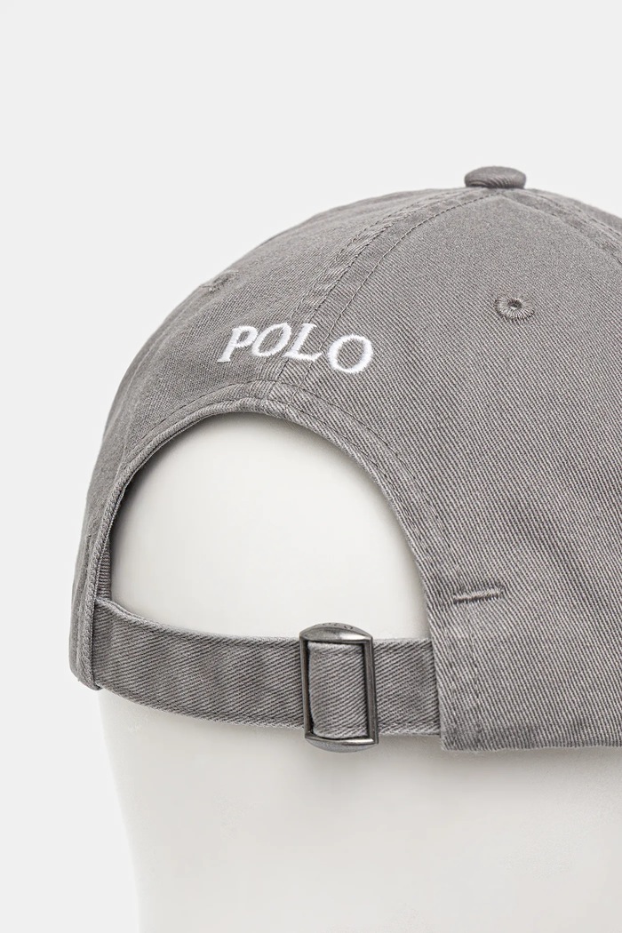 Doplnky Polo Ralph Lauren bejzbalová čiapka dámska bavlnená 211912843 sivá