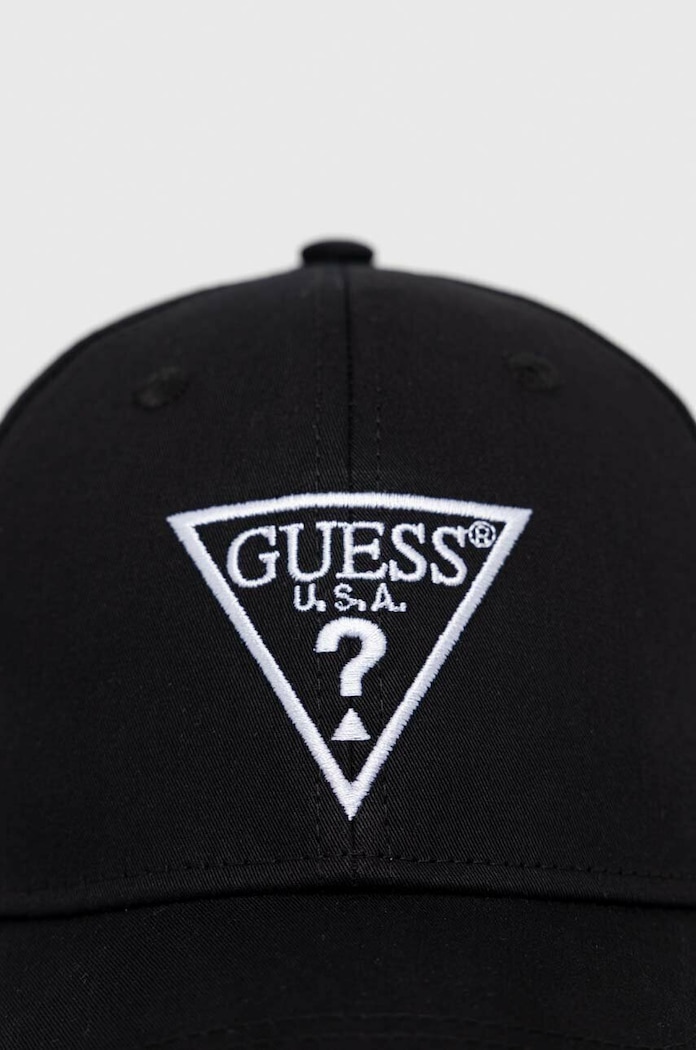 Akcesoria Guess czapka z daszkiem bawełniana H3GZ01.WO08O.PPYX czarny
