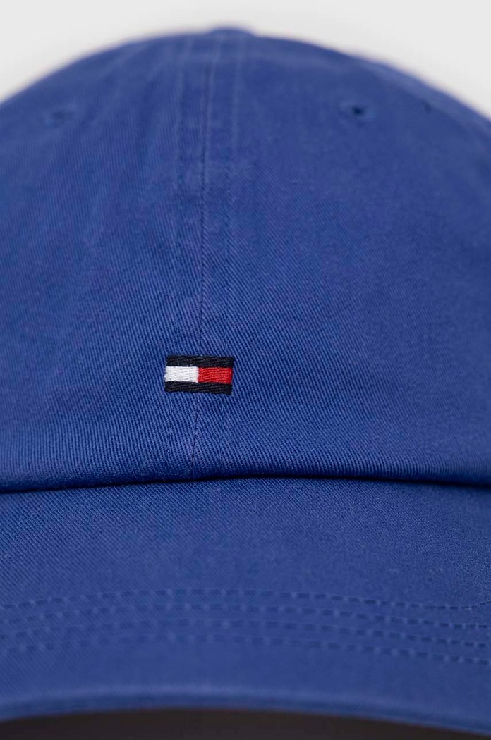 Bombažna bejzbolska kapa Tommy Hilfiger AM0AM10530.PPYX modra SS23
