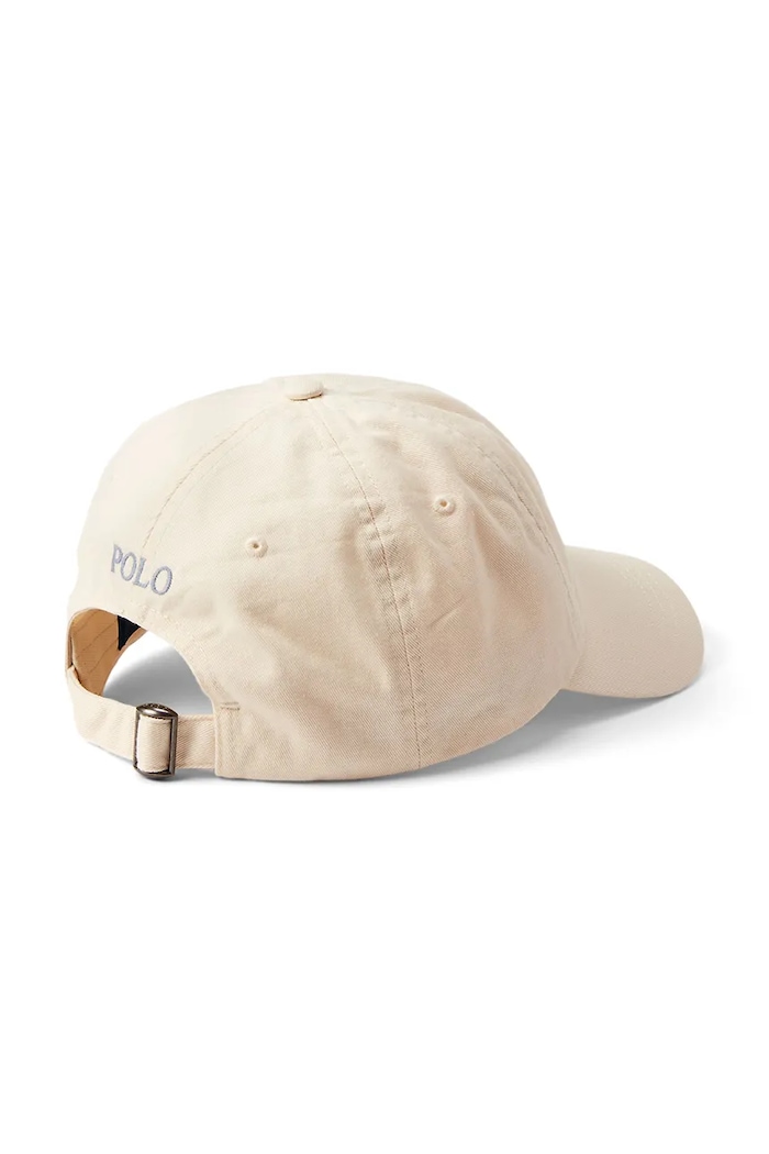 Pánska bavlnená šiltovka Polo Ralph Lauren 710667709 béžová SS26
