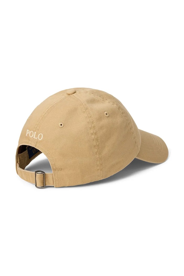 Polo Ralph Lauren čiapka so šiltom pánska bavlnená 710667709 béžová SS26