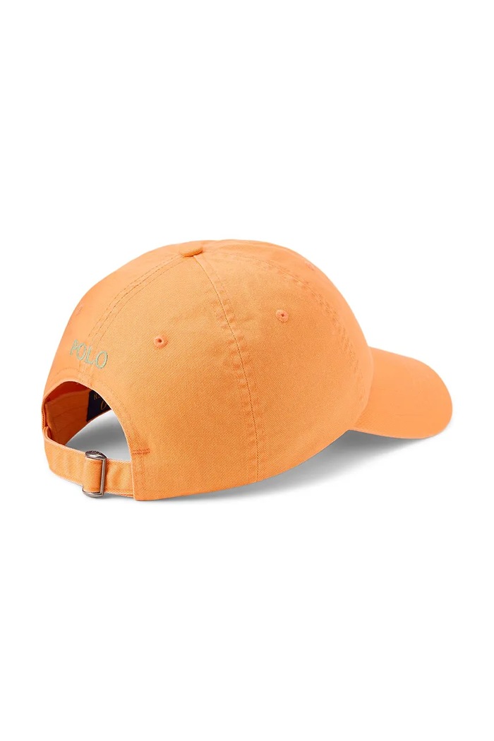 Polo Ralph Lauren czapka z daszkiem męska bawełniana 710667709 pomarańczowy SS26