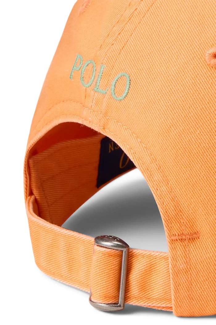 Akcesoria Polo Ralph Lauren czapka z daszkiem męska bawełniana 710667709 pomarańczowy