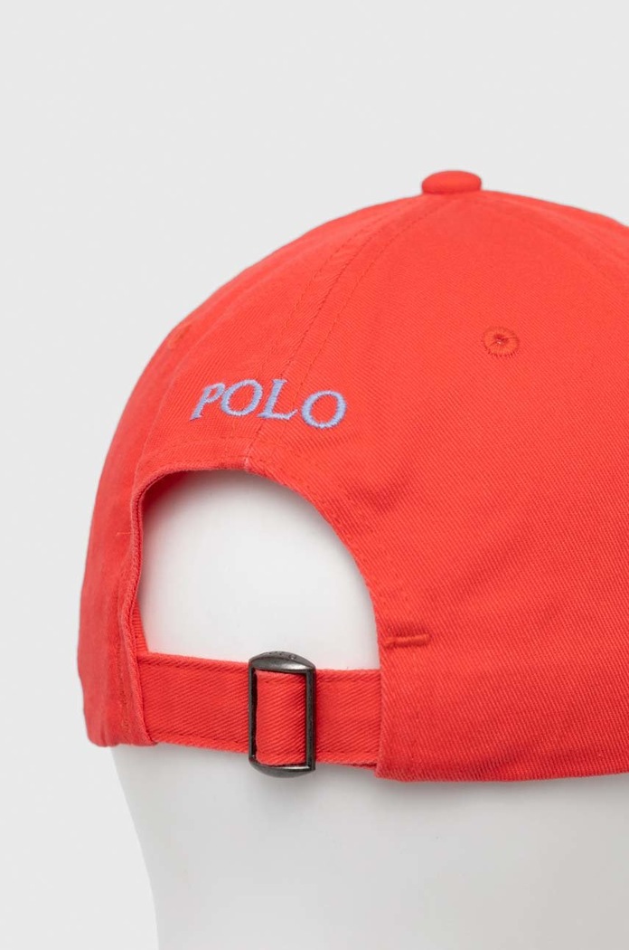 Αξεσουάρ Polo Ralph Lauren Καπέλο με γείσο Ανδρικό βαμβακερό 710667709 κόκκινο