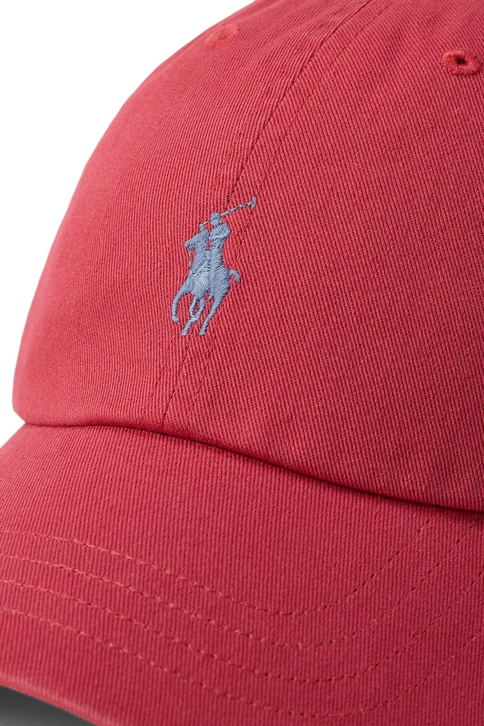 Akcesoria Polo Ralph Lauren Czapka z daszkiem bawełniana męska 710667709 różowy