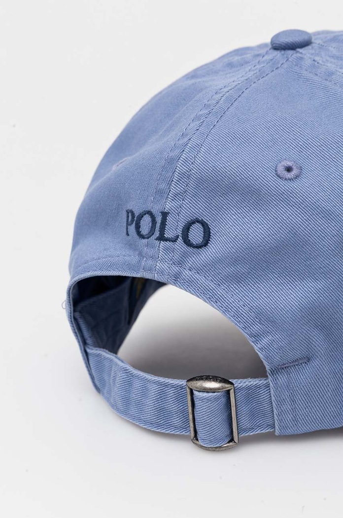 Akcesoria Polo Ralph Lauren czapka z daszkiem męska bawełniana 710667709 niebieski
