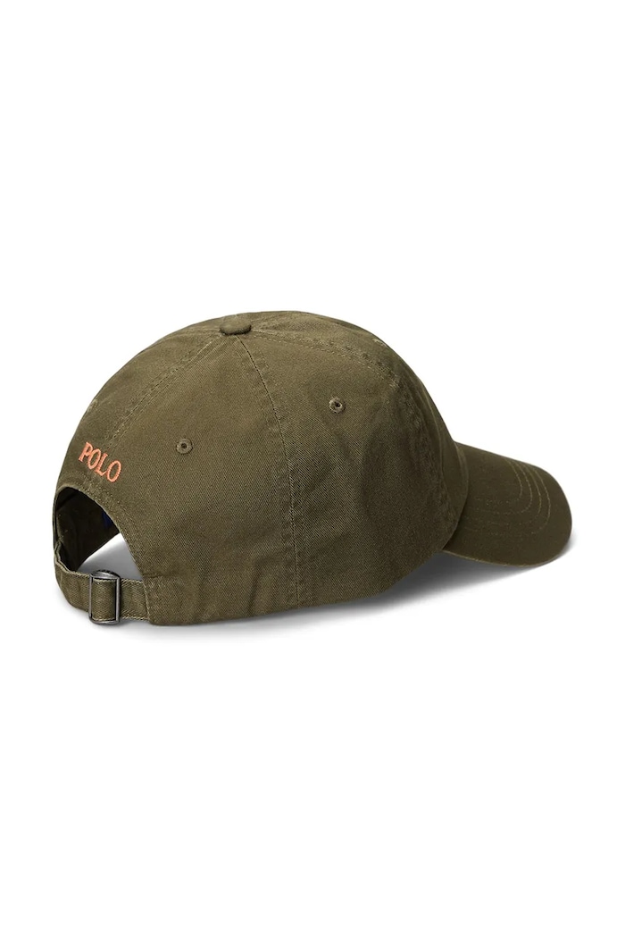 Pánska bavlnená šiltovka Polo Ralph Lauren 710667709 zelená SS26