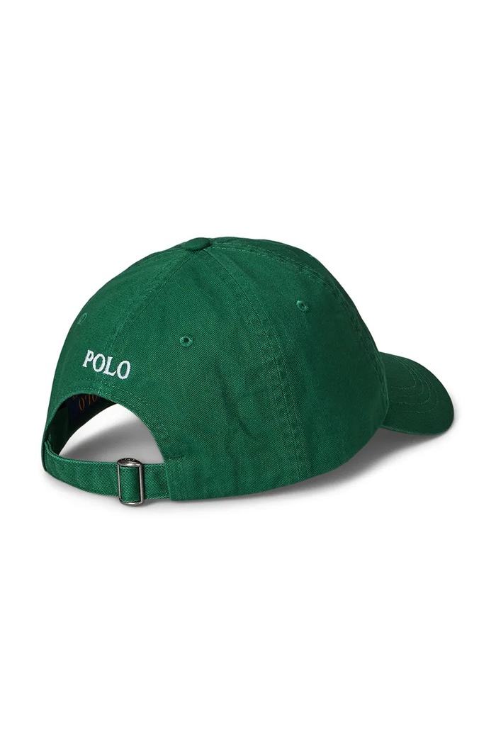 Polo Ralph Lauren καπέλο με γείσο βαμβακερό Ανδρικό 710667709 πράσινο SS26