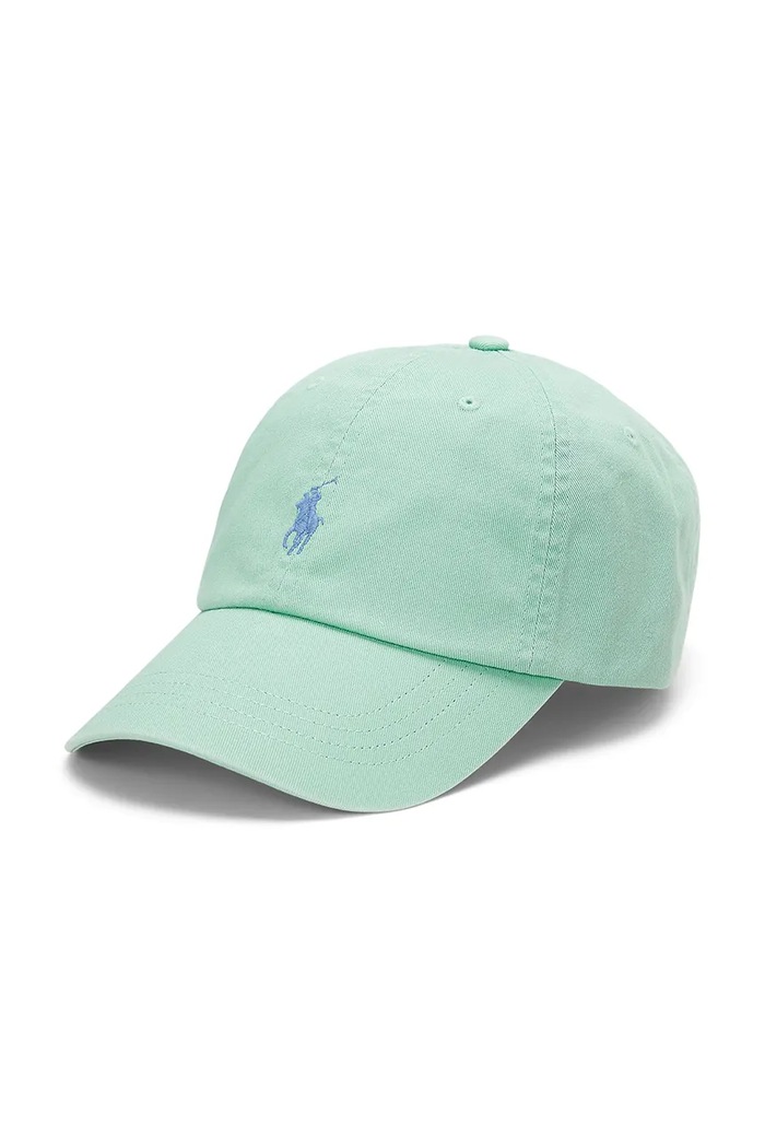 Polo Ralph Lauren мъжка шапка с козирка от памук зелен 710667709