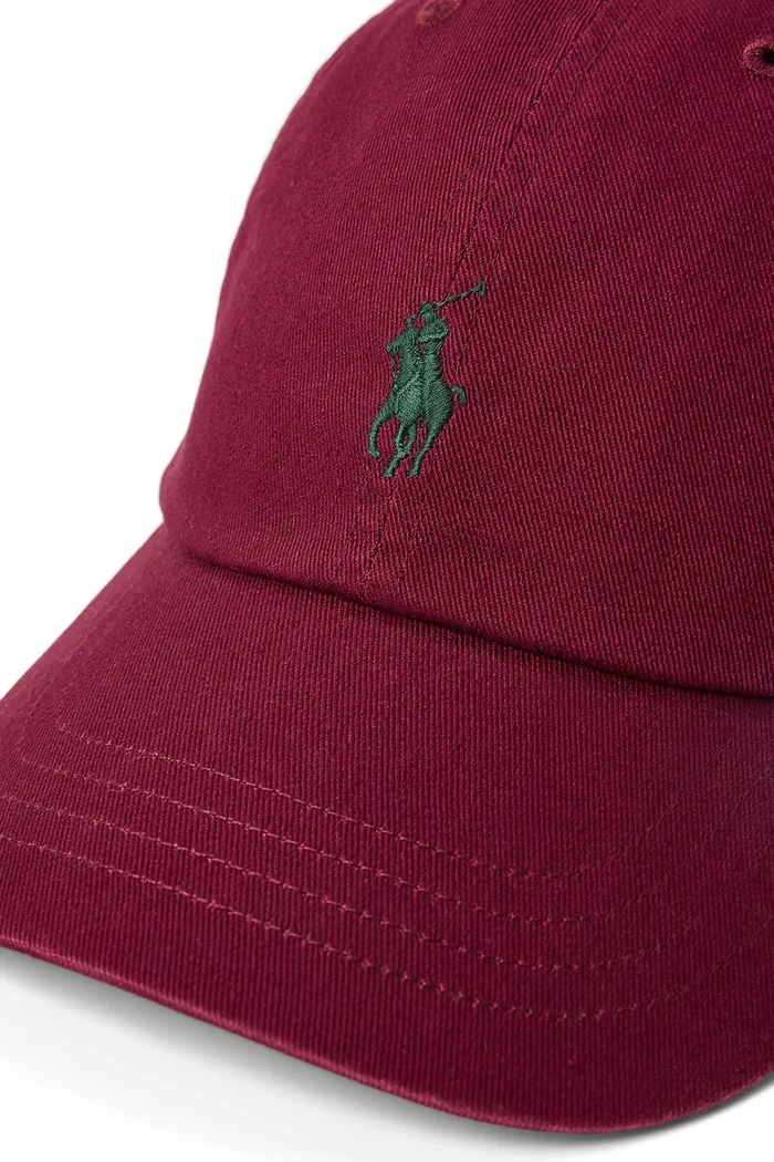 Doplňky Polo Ralph Lauren kšiltovka pánská bavlněná 710667709 burgundské