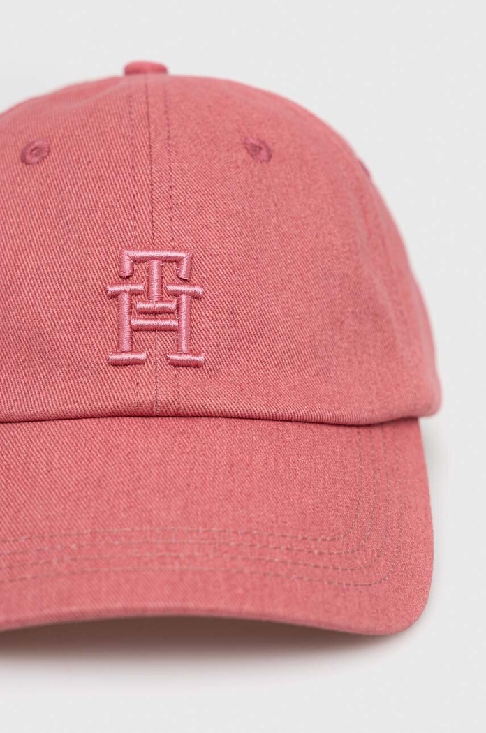 Tommy Hilfiger czapka z daszkiem bawełniana AM0AM10860.PPYX różowy SS23