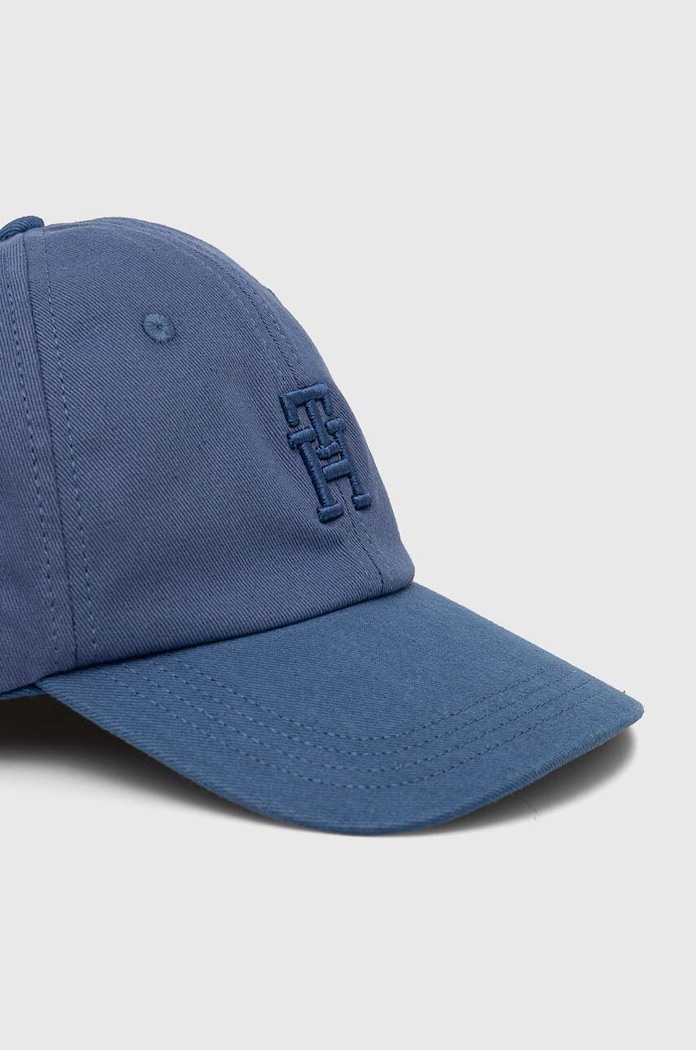 Bavlněná baseballová čepice Tommy Hilfiger modrá AM0AM10860.PPYX