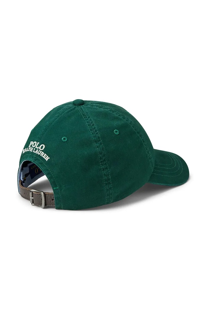 Polo Ralph Lauren Czapka z daszkiem z bawełną 710834737 zielony SS26