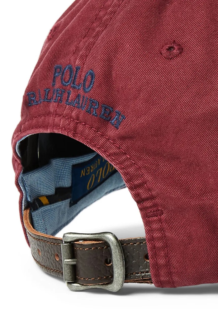 Czapka z daszkiem z bawełną Polo Ralph Lauren 710834737 czerwony