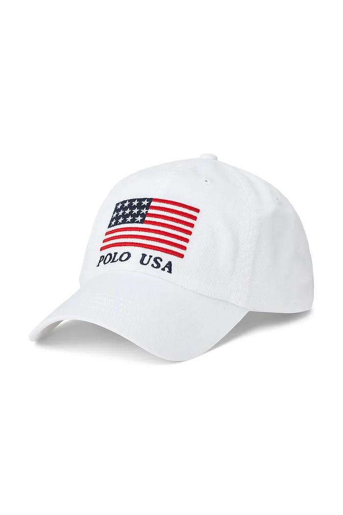 Bavlněná baseballová čepice Polo Ralph Lauren bavlna bílá 710870465