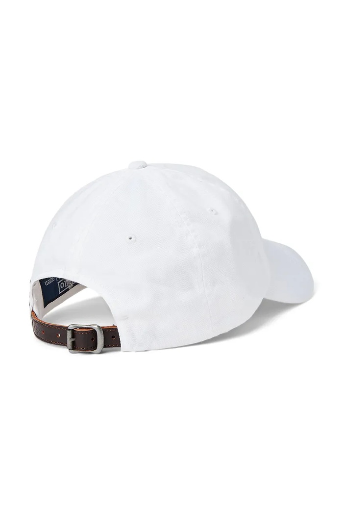Polo Ralph Lauren șapcă de baseball din bumbac 710870465 alb AW23