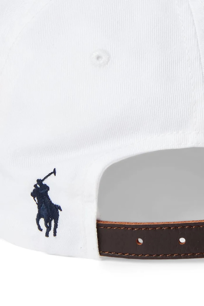 Bavlněná baseballová čepice Polo Ralph Lauren bílá 710870465