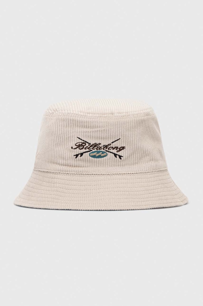 Billabong kapelusz bawełniany nadruk beżowy ABYHA00390