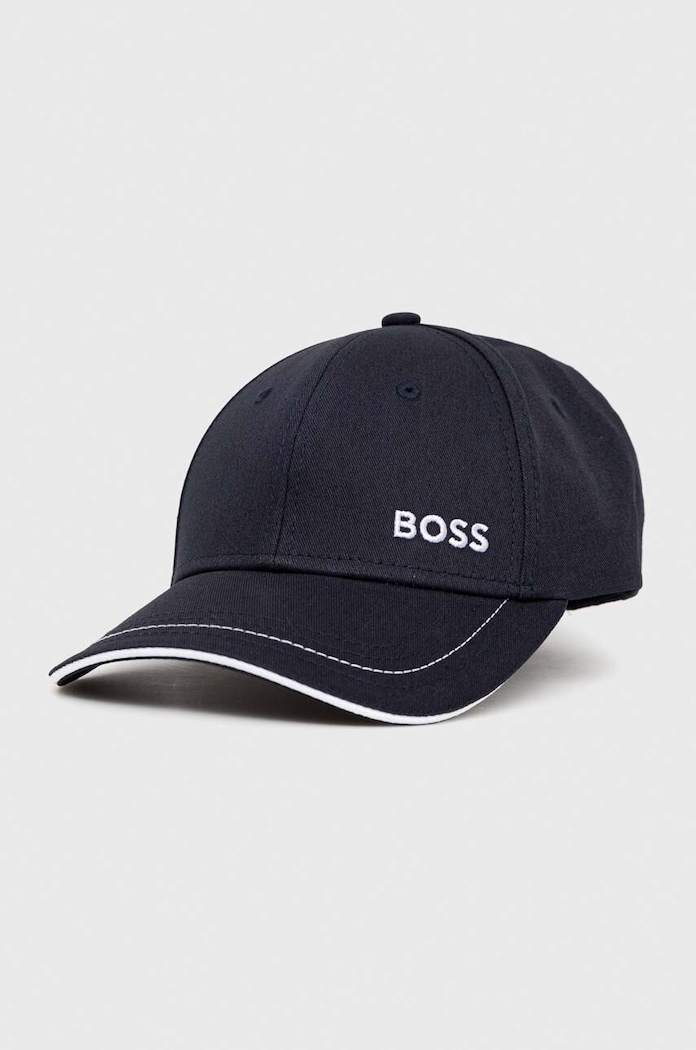 Βαμβακερό καπέλο του μπέιζμπολ BOSS BOSS GREEN San Jared-C βαμβάκι σκούρο μπλε 50492716
