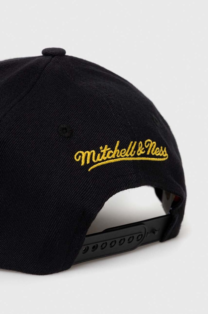 Akcesoria Mitchell&Ness czapka z daszkiem z domieszką wełny INTL102 czarny