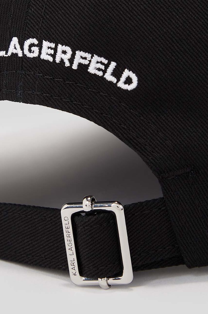 Karl Lagerfeld czapka z daszkiem bawełniana 230W3401 czarny