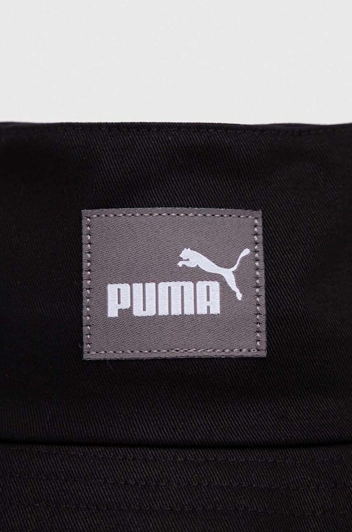 Puma palarie din bumbac 24363 negru AW23