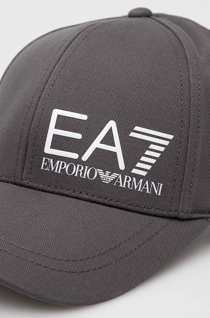 Kiegészítők EA7 Emporio Armani pamut baseball sapka 247088.CC010 szürke