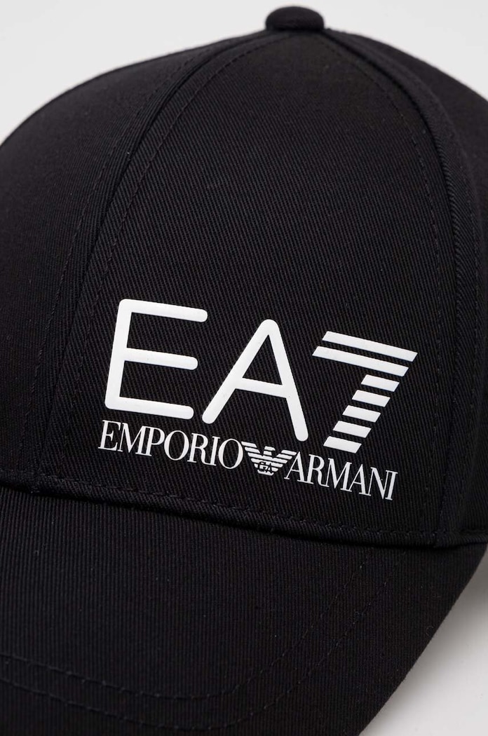 EA7 Emporio Armani pamut baseball sapka 247088.CC010 fekete SS24