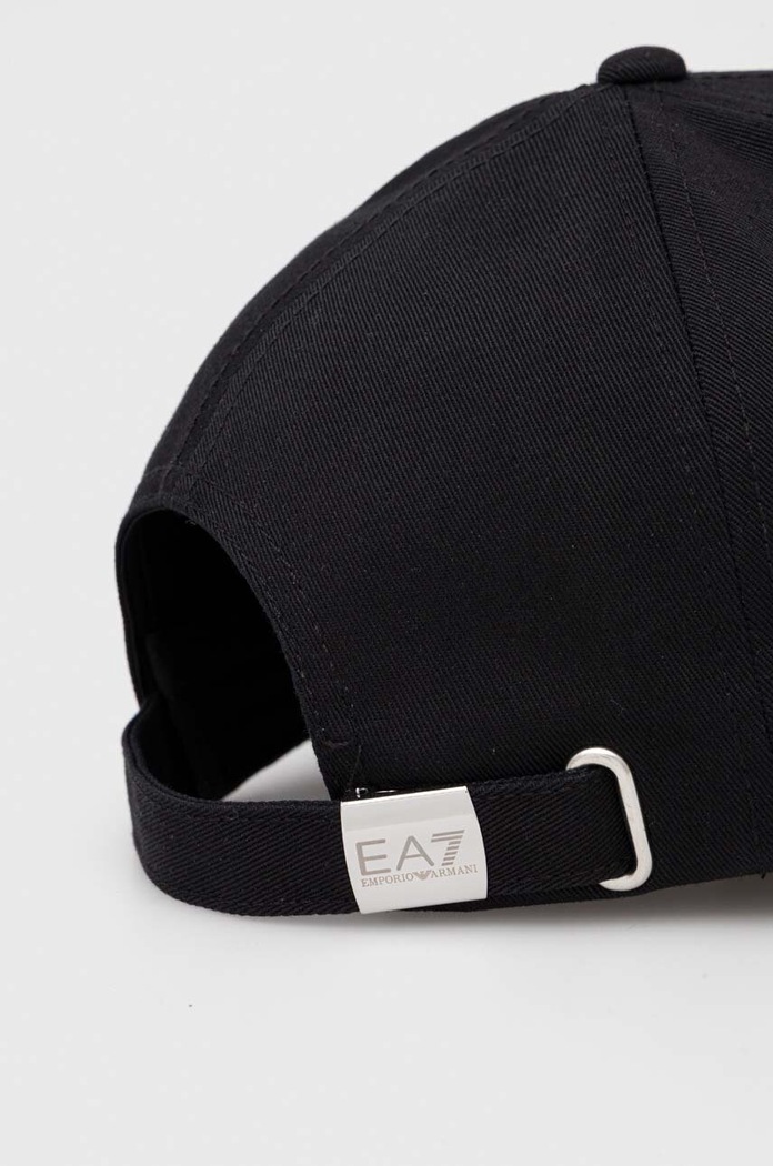 Kiegészítők EA7 Emporio Armani pamut baseball sapka 247088.CC010 fekete