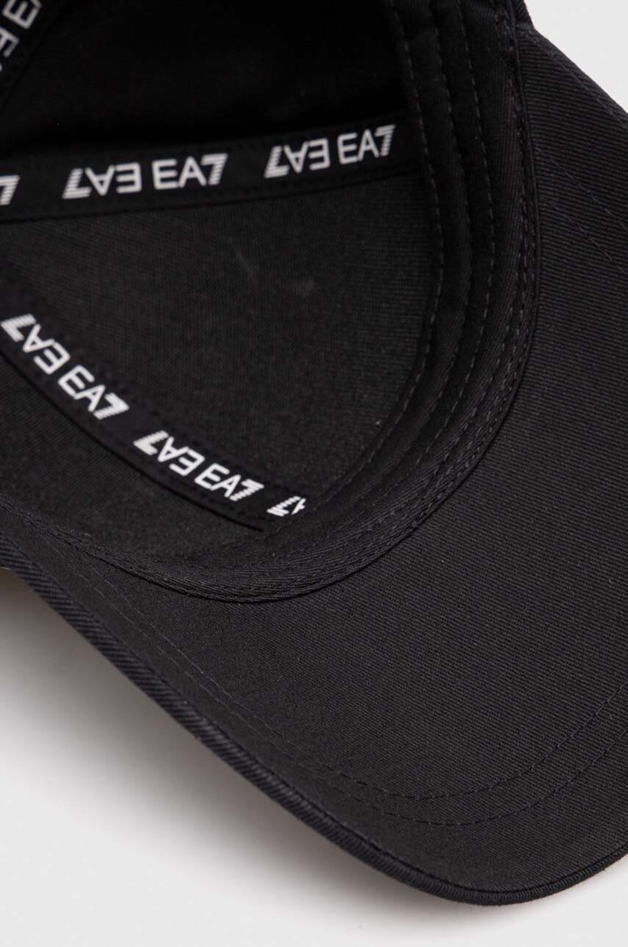 EA7 Emporio Armani pamut baseball sapka fekete 247088.CC010