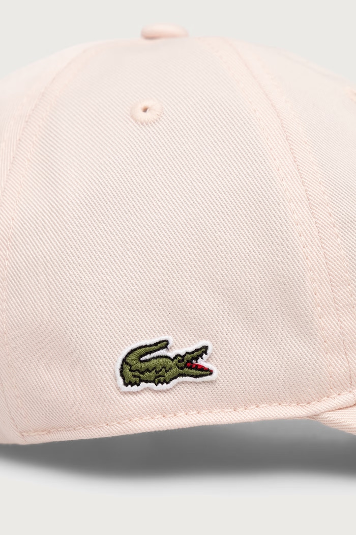 Lacoste Czapka bejsbolówka bawełniana RK0440 różowy SS26