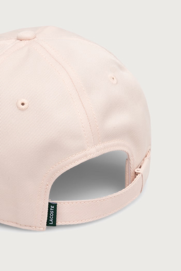 Akcesoria Lacoste Czapka bejsbolówka bawełniana RK0440 różowy