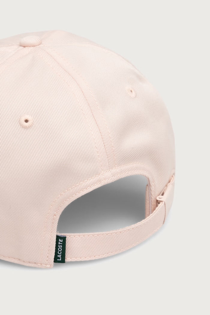 Akcesoria Lacoste Czapka bejsbolówka bawełniana RK0440 różowy