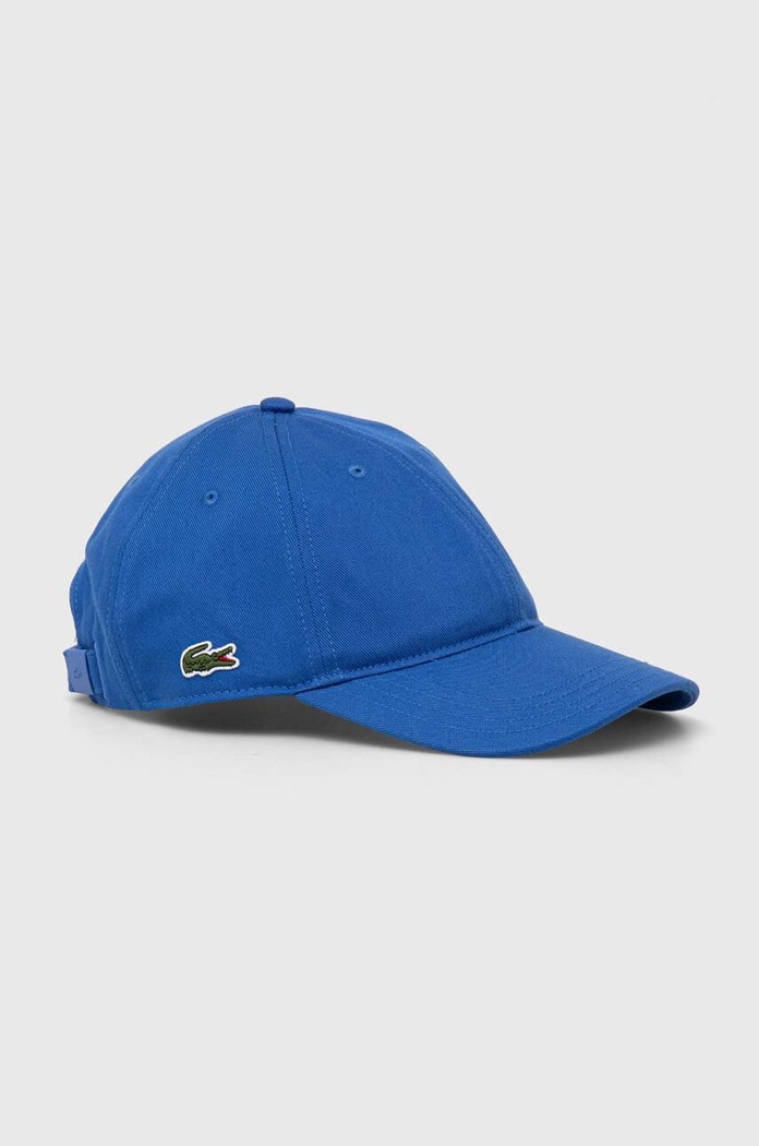 Lacoste czapka bejsbolówka bawełniana RK0440 niebieski SS26