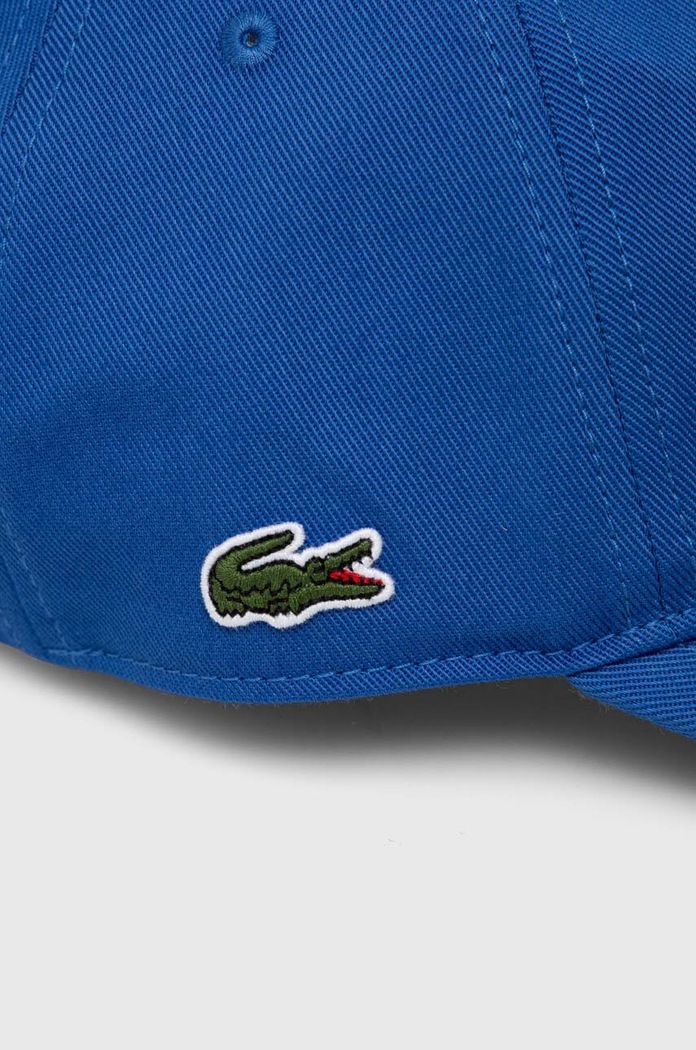 Akcesoria Lacoste czapka bejsbolówka bawełniana RK0440 niebieski